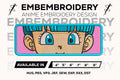 Bulma Face Eyes Embroidery Design – Dragon Ball Anime Machine Embroidery File Digital Download