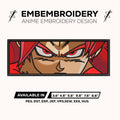 Goku Super saiyan 4 Face Eyes Embroidery Design – Dragon Ball Daima Super Saiyan Anime Machine Embroidery File