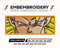 Goku Super Saiyan 3 Eyes Embroidery Design – Dragon Ball Z Machine Embroidery File