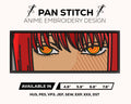 Makima Eyes Embroidery Design – Chainsaw Man Anime Machine Embroidery File Instant Download PES DST JEF EXP VP3 XXX HUS SEW