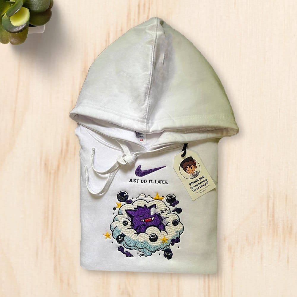 Pokemon gengar embroidered hoodie