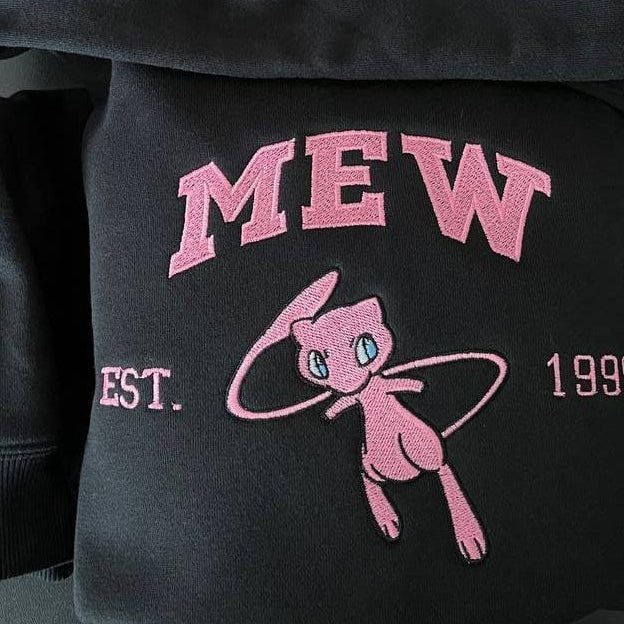 Mew Embroidery Design – Pokemon Machine Embroidery Design – Anime Digital Download