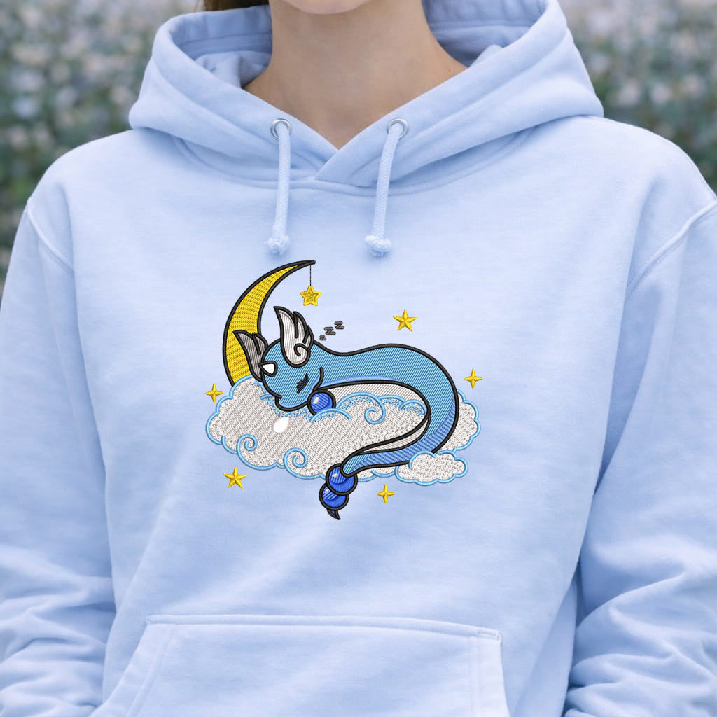 Dragonair Cloud Embroidery Design, Dragonair Pokemon Anime Machine Embroidery Design – Digital Download