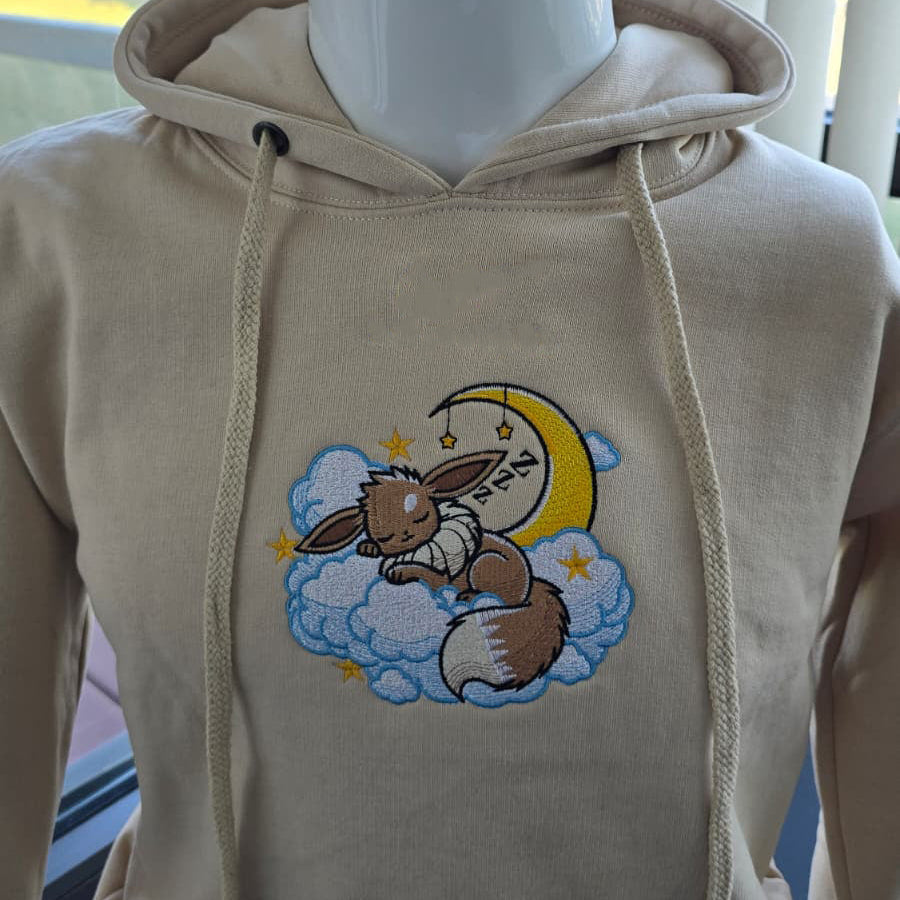 Eevee Embroidery Design – Eevee Pokemon Anime Machine Embroidery Design – Digital Download