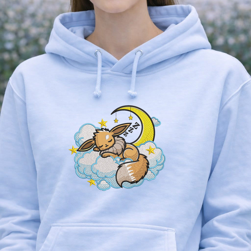 Eevee Embroidery Design – Eevee Pokemon Anime Machine Embroidery Design – Digital Download