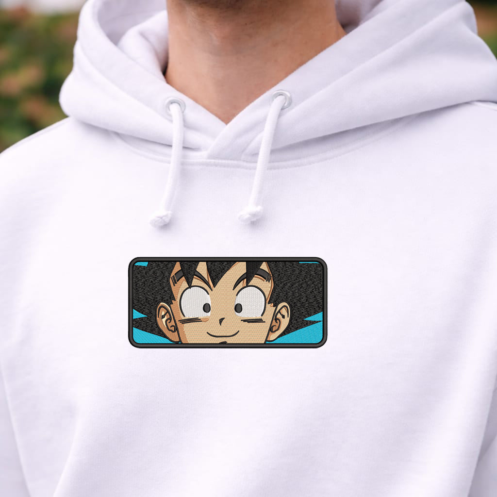Kid Goku Face Embroidery Design - Goku Eyes Digital File Machine Embroidery Pattern - Dragon Ball Anime Embroidery Design