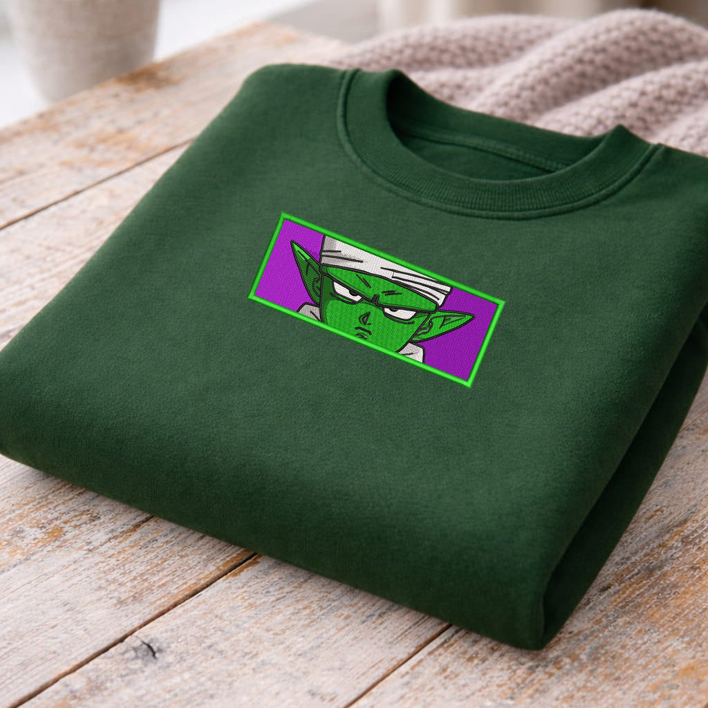 Piccolo Eyes Embroidery Design – Dragon Ball Z Anime Machine Embroidery File Instant Download – Namekian Face Eyes Embroidery Pattern File