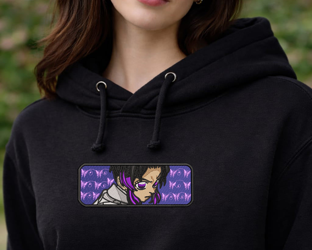 Shinobu Kocho Eyes Embroidery Design – Demon Slayer Kimetsu no Yaiba Anime Machine Embroidery File Instant Download