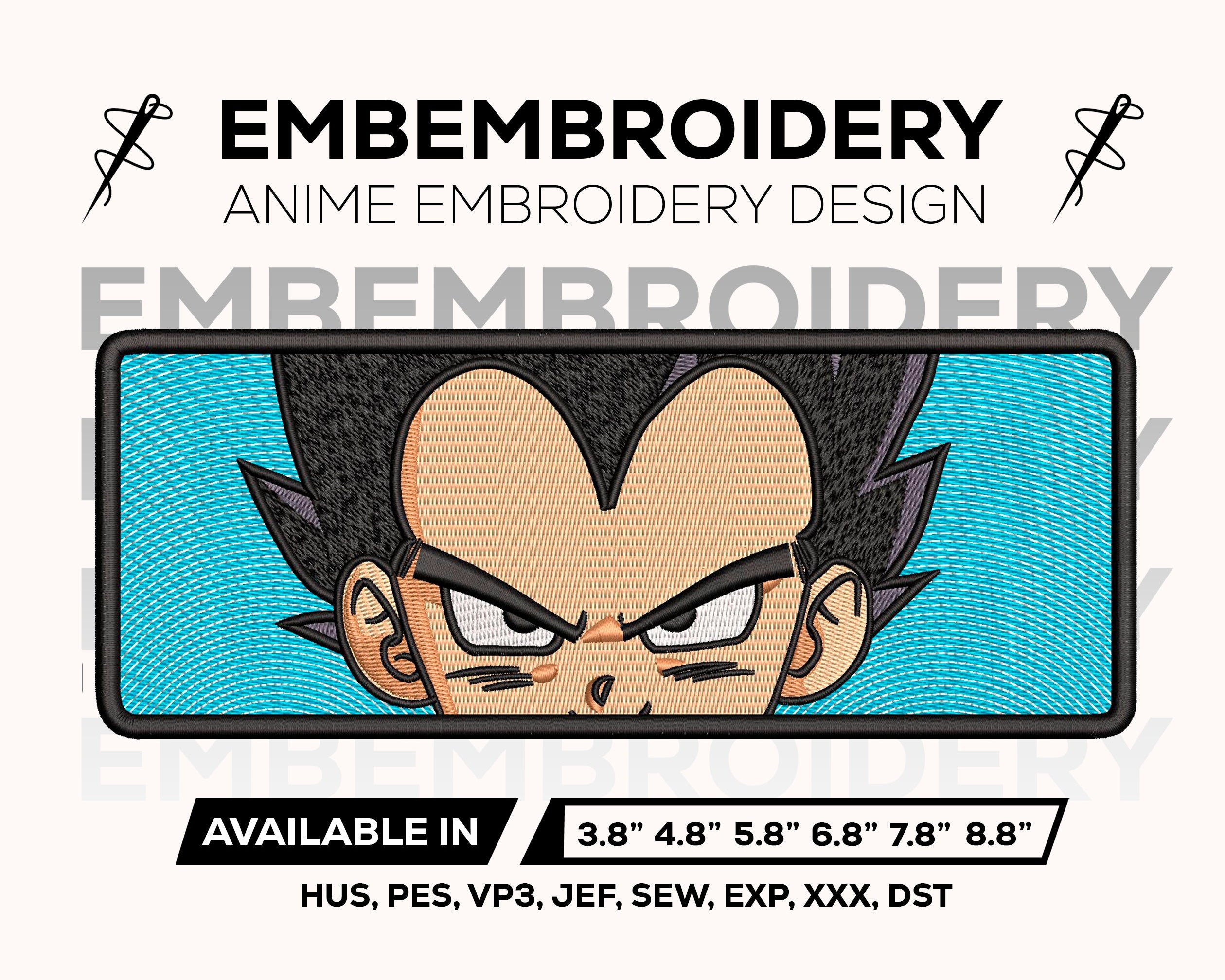 Vegeta Kid Eyes Embroidery Design – Dragon Ball Daima Anime Machine Embroidery File